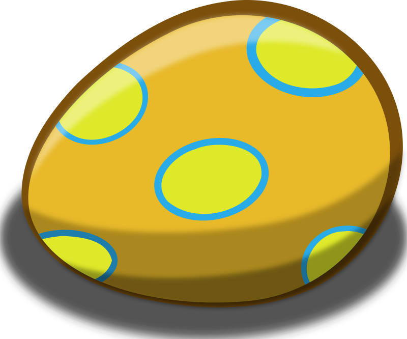Clipart bemaltes Osterei